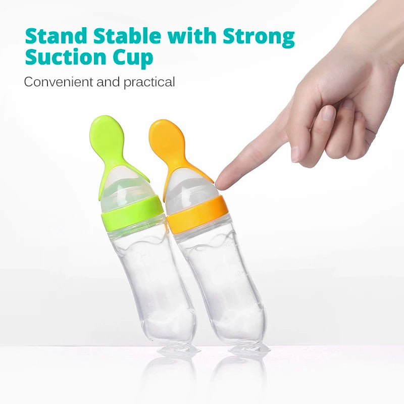 Baby Feeding Bottle With Spoon