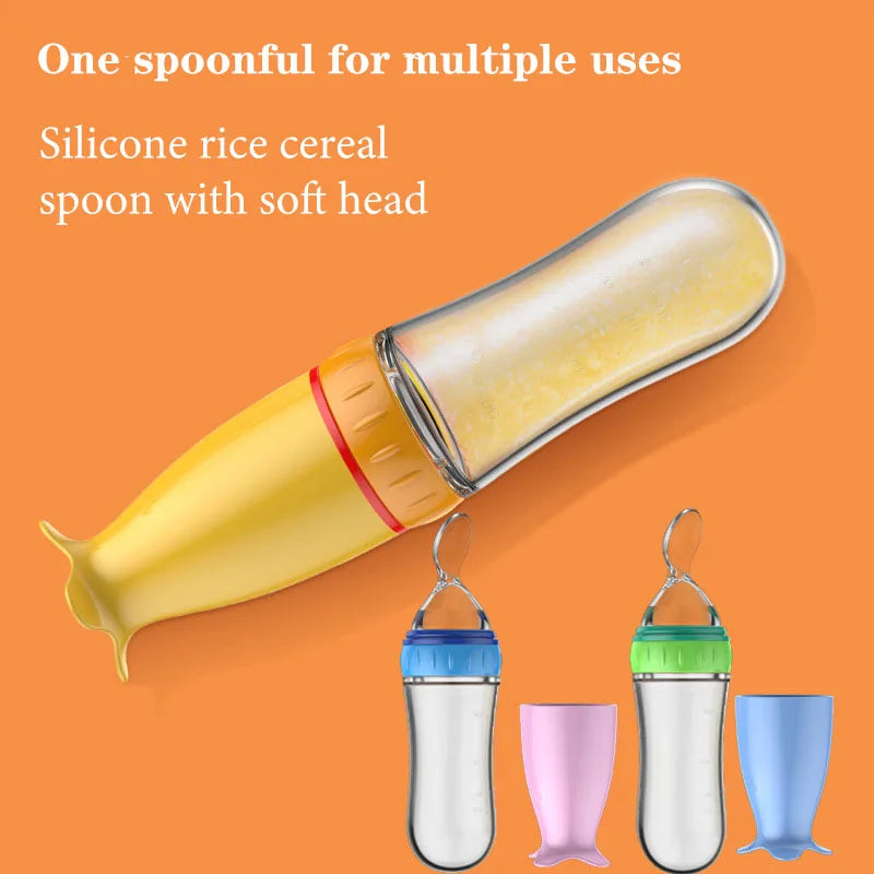 Baby Feeding Bottle With Spoon