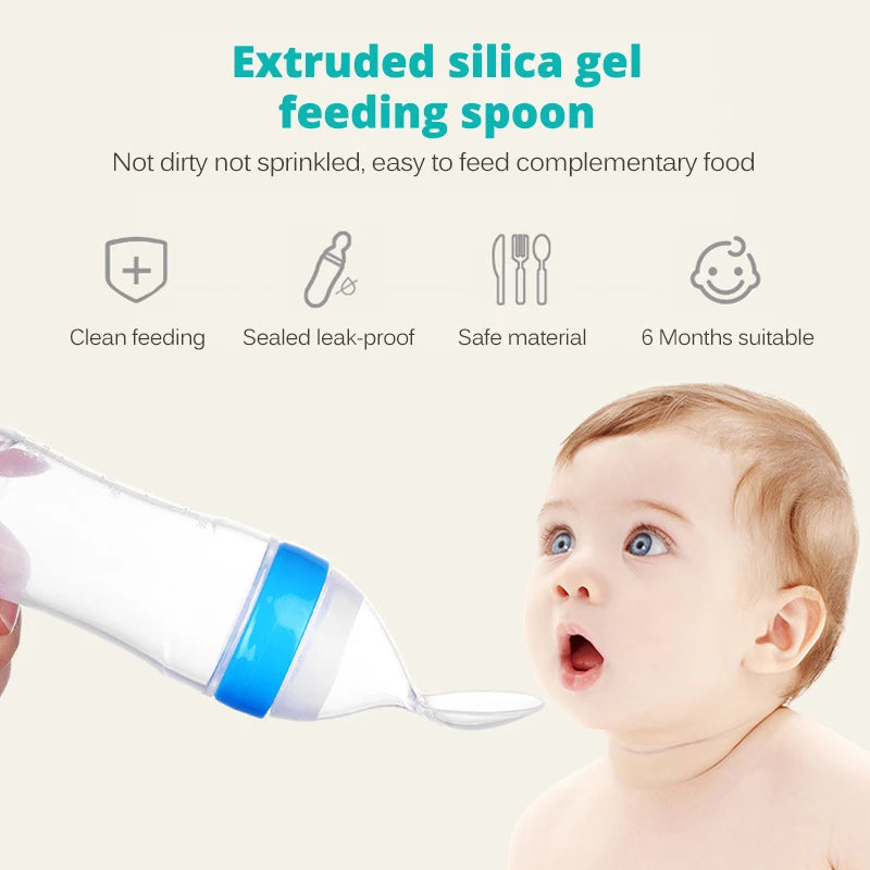 Baby Feeding Bottle With Spoon