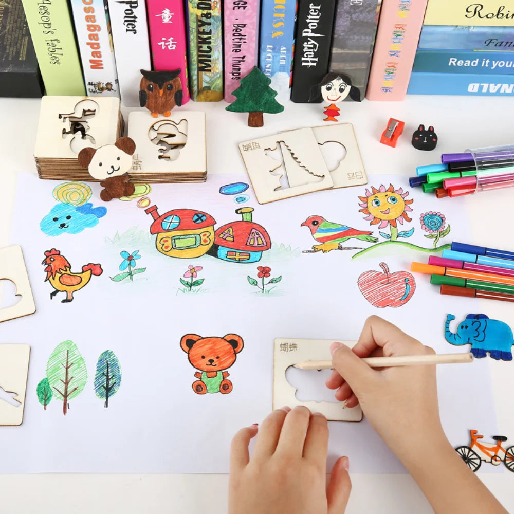 DIY Painting Stencils Toys Kit