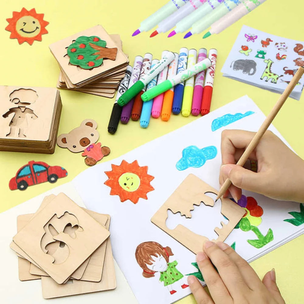 DIY Painting Stencils Toys Kit